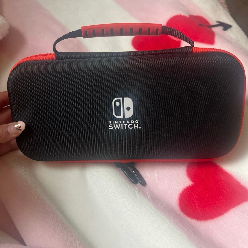 Nintendo Switch Black and Red Travel Case